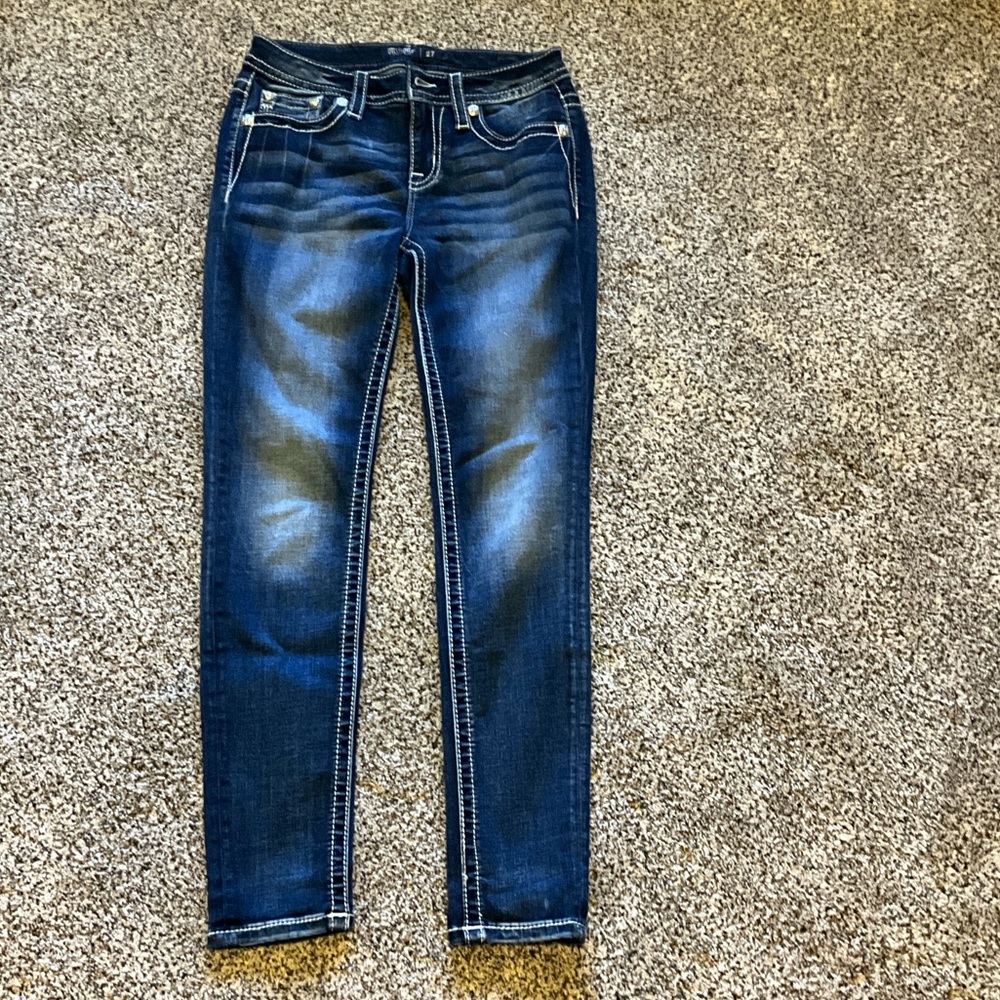 Miss Me Dark Blue Skinny Jeans